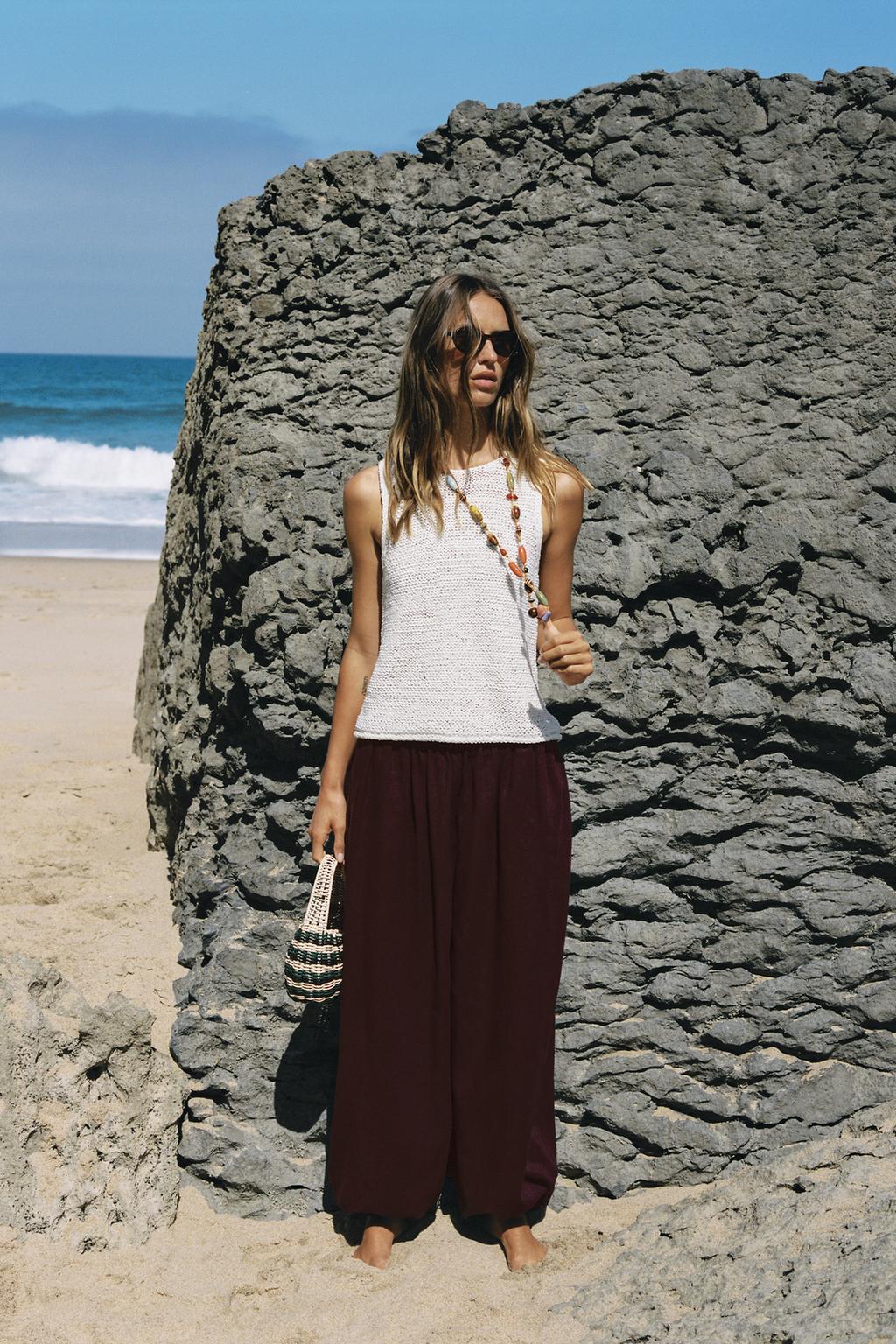 LINEN BALLOON PANTS